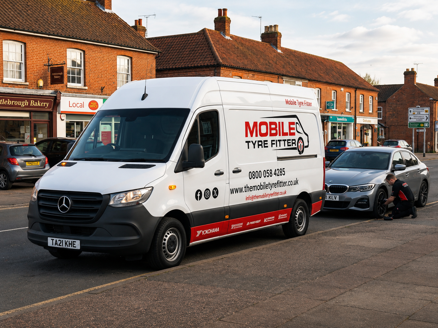 Mobile Tyre Fitting Attleborough – Fast Roadside, Home & Workplace Service