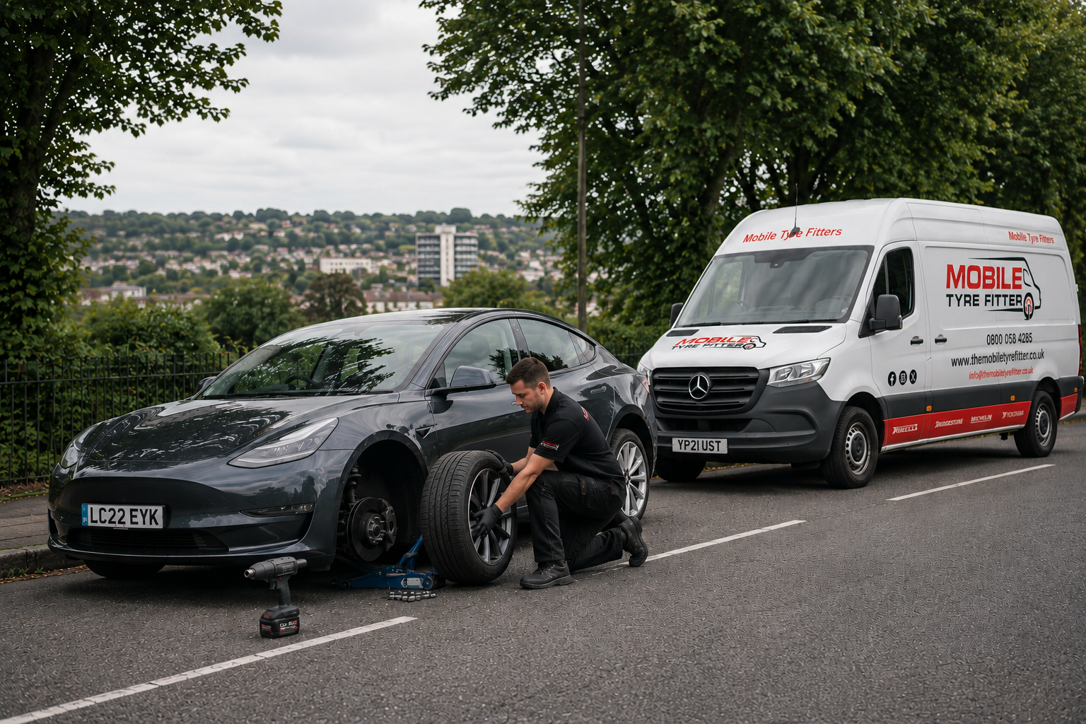 Mobile Tyre Fitting High Wycombe – Fast Roadside, Home & Workplace Service