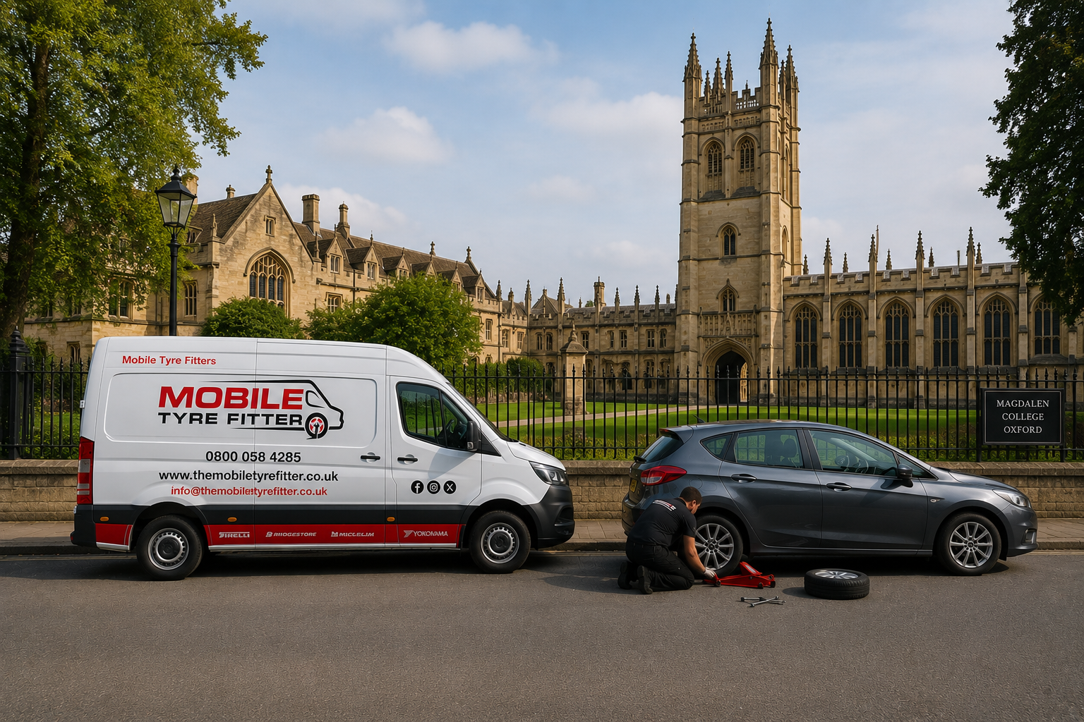Mobile Tyre Fitting Oxford – Fast Roadside, Home & Workplace Service
