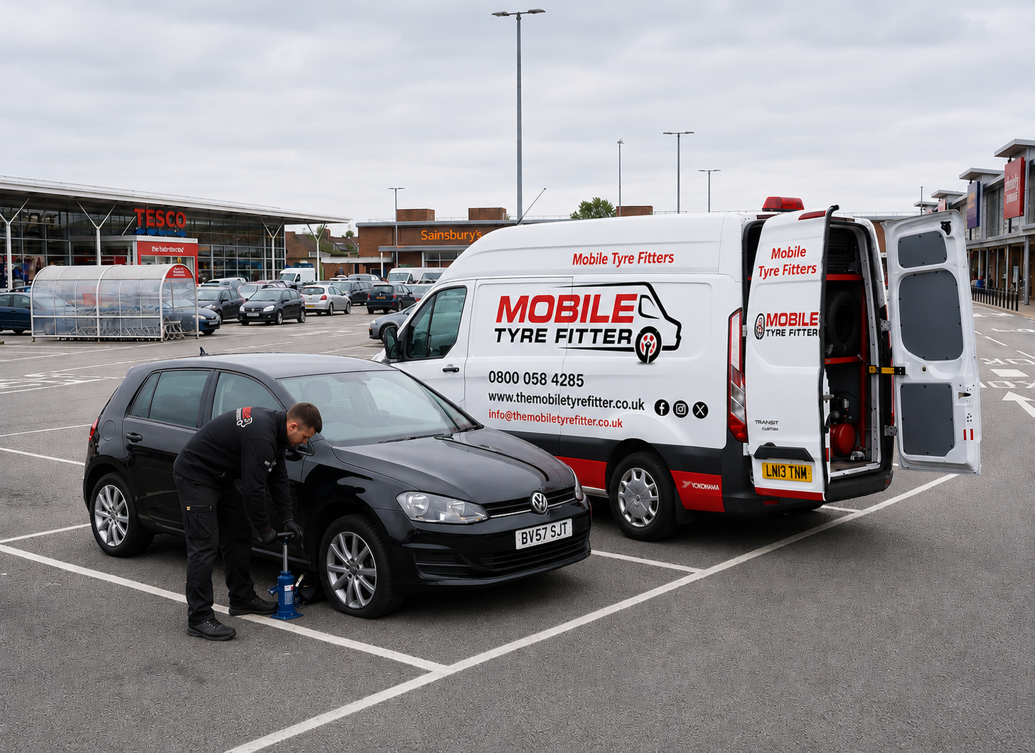 Mobile Tyre Fitting Romford – Fast Roadside, Home & Workplace Service