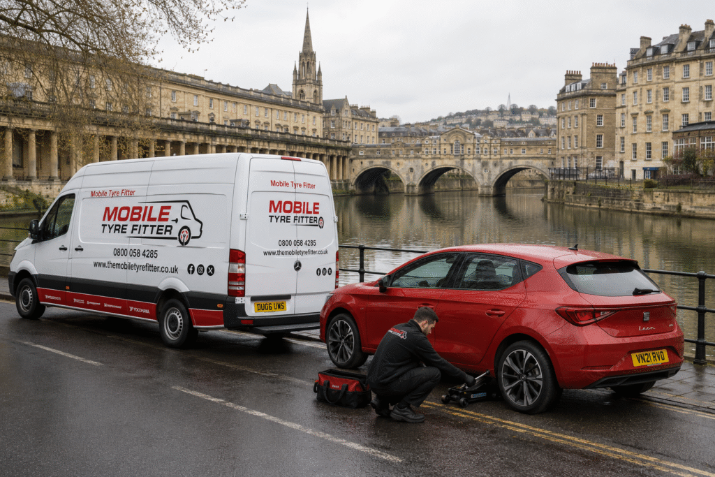 Why Drivers in Bath Choose The Mobile Tyre Fitter