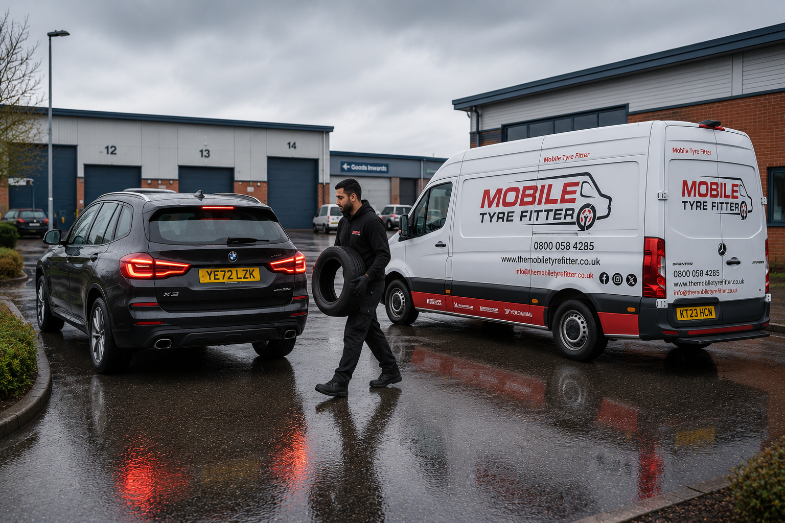 Mobile Tyre Fitting Kidderminster – We Come to You, Wherever You're Stuck