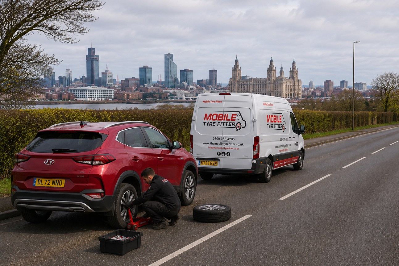 Mobile Tyre Fitting Liverpool – Roadside, Driveway & Workplace Callouts