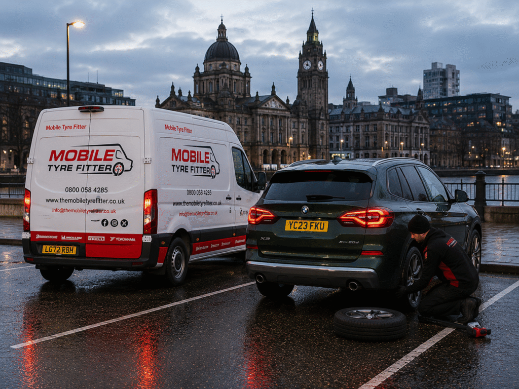 Mobile Tyre Fitting Right Across Glasgow & the Clyde