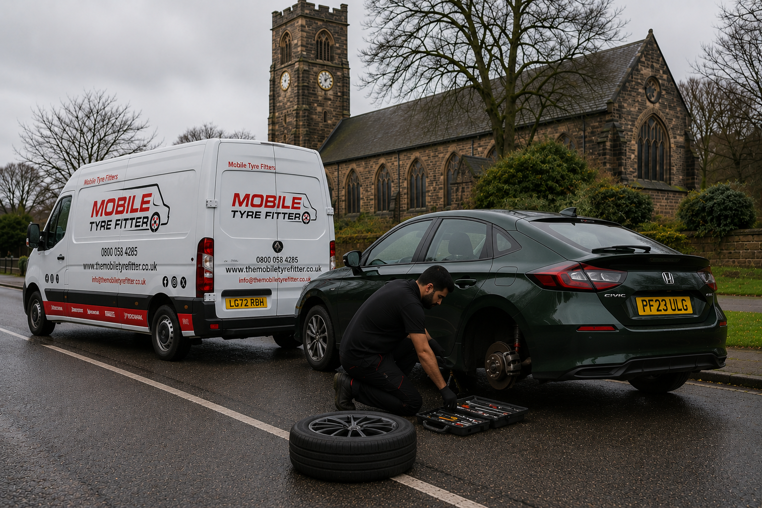 Mobile Tyre Fitting in Chorley – Roadside, Home & Workplace Callouts