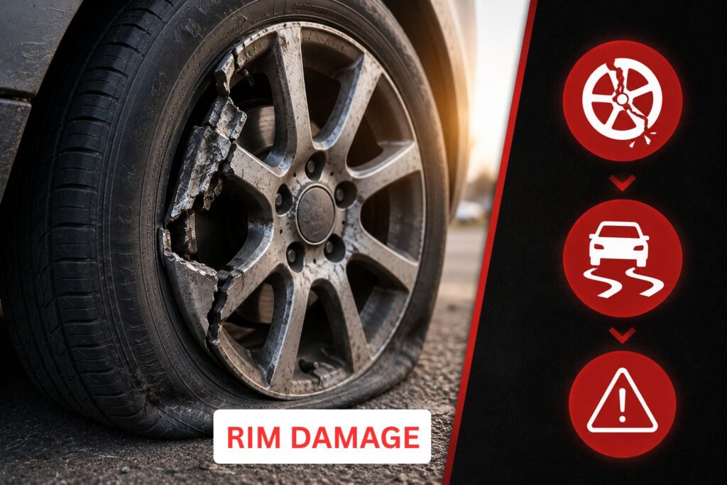 RIM Damaged