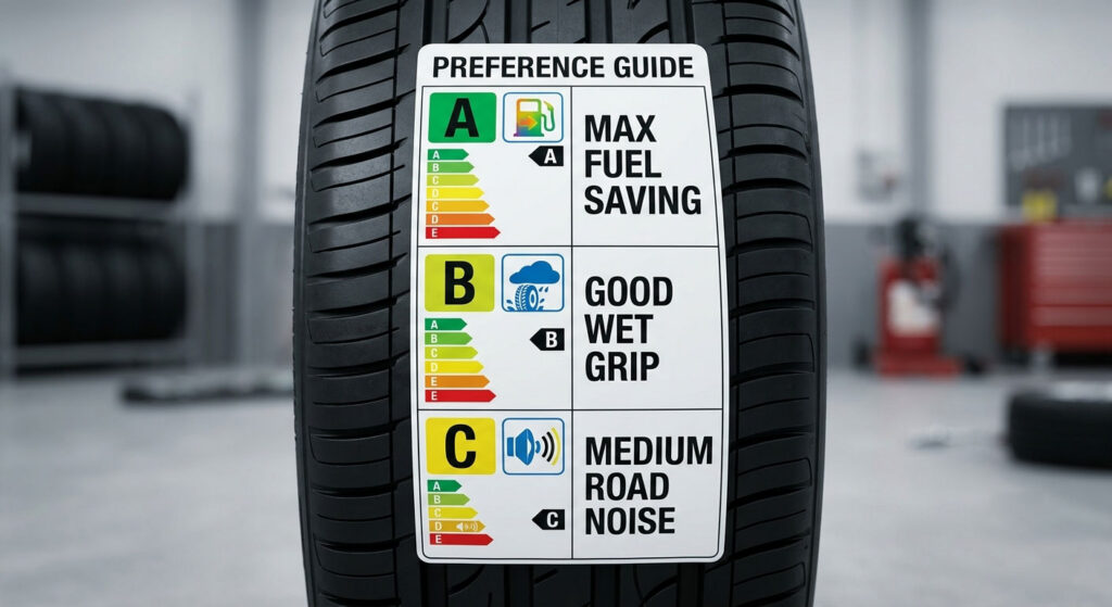 Tyre preference with grade