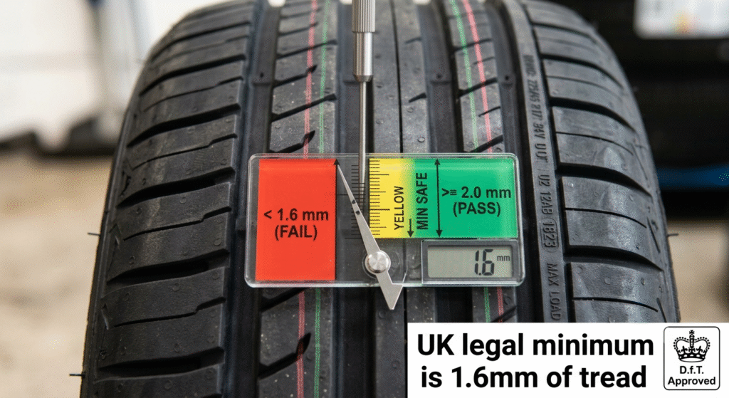 UK Tyre 1.66mm of tread