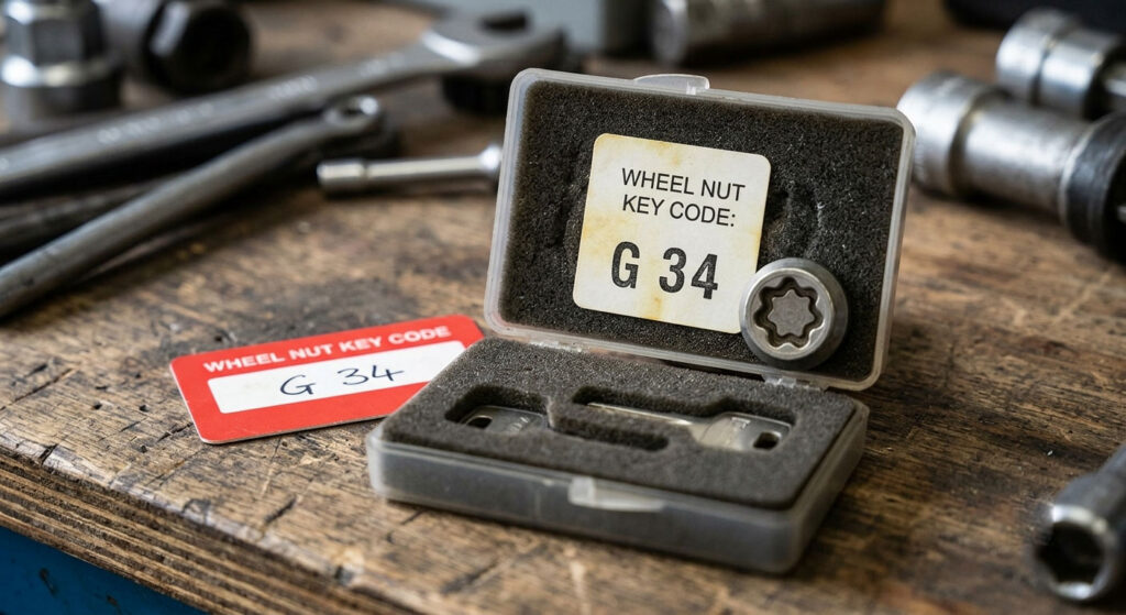 Wheel Nut Key Code