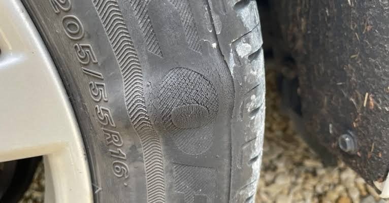 bubble in tyre