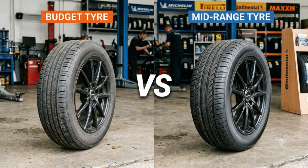 budget tyre vs mid range tyre