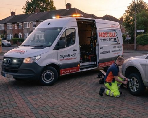 emergency mobile tyre fitting - Birmingham