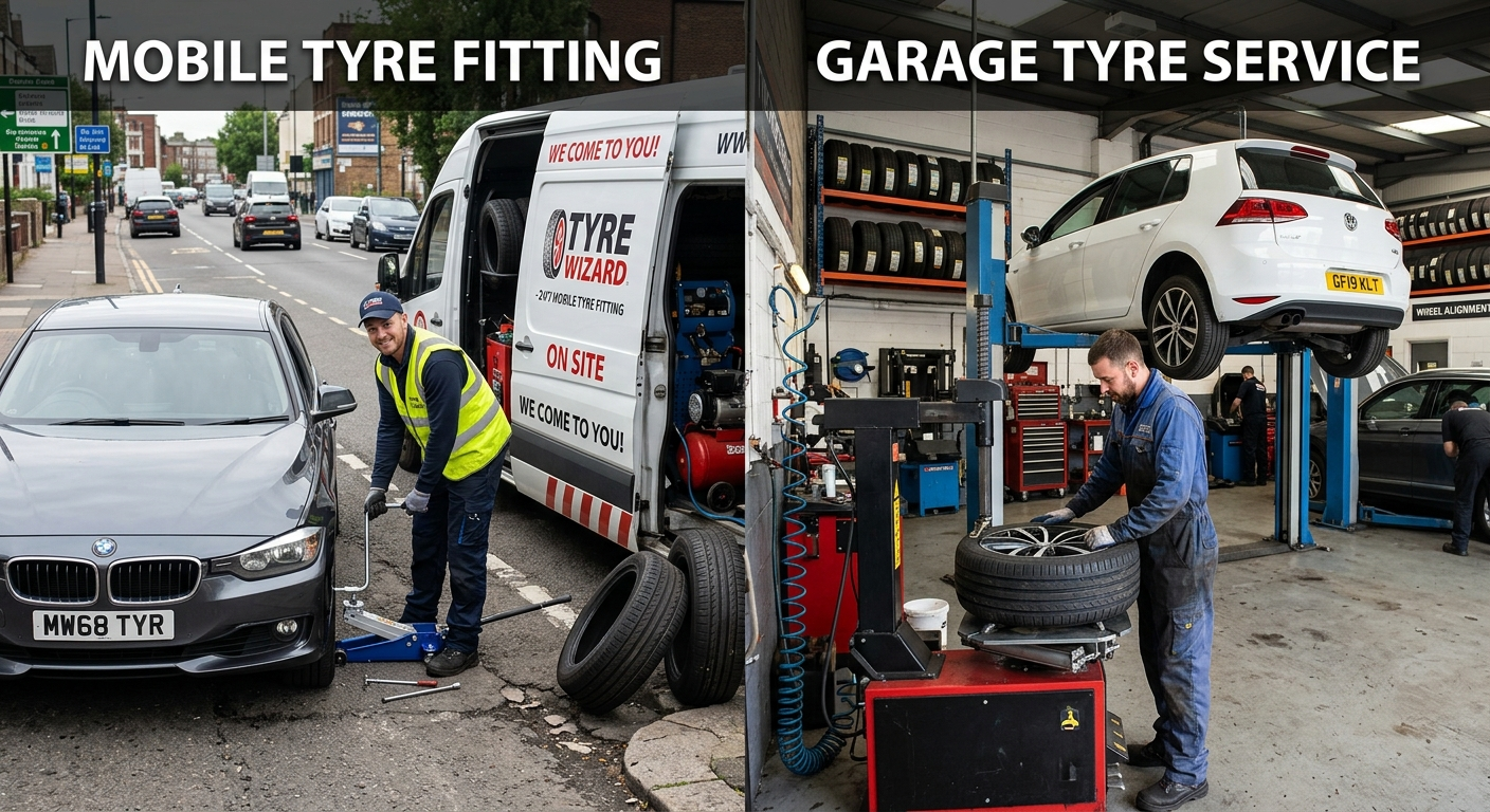 mobile tyre fitting vs garage