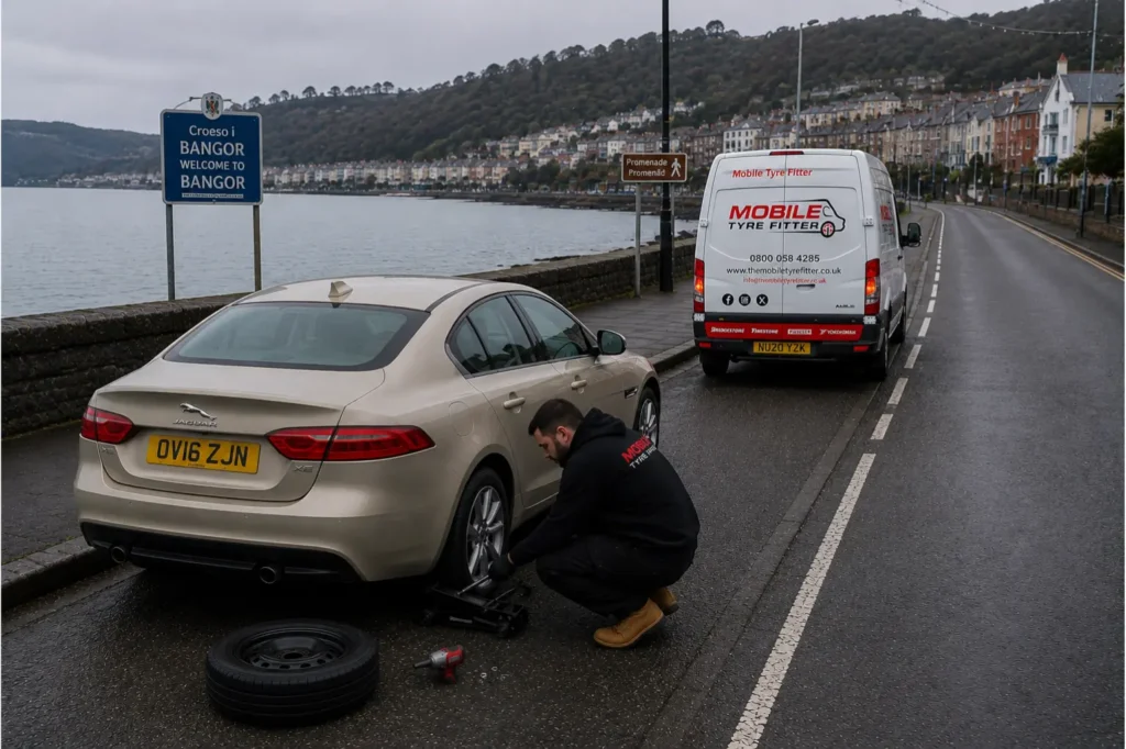 Emergency Tyre Callouts in Bangor, Day or Night