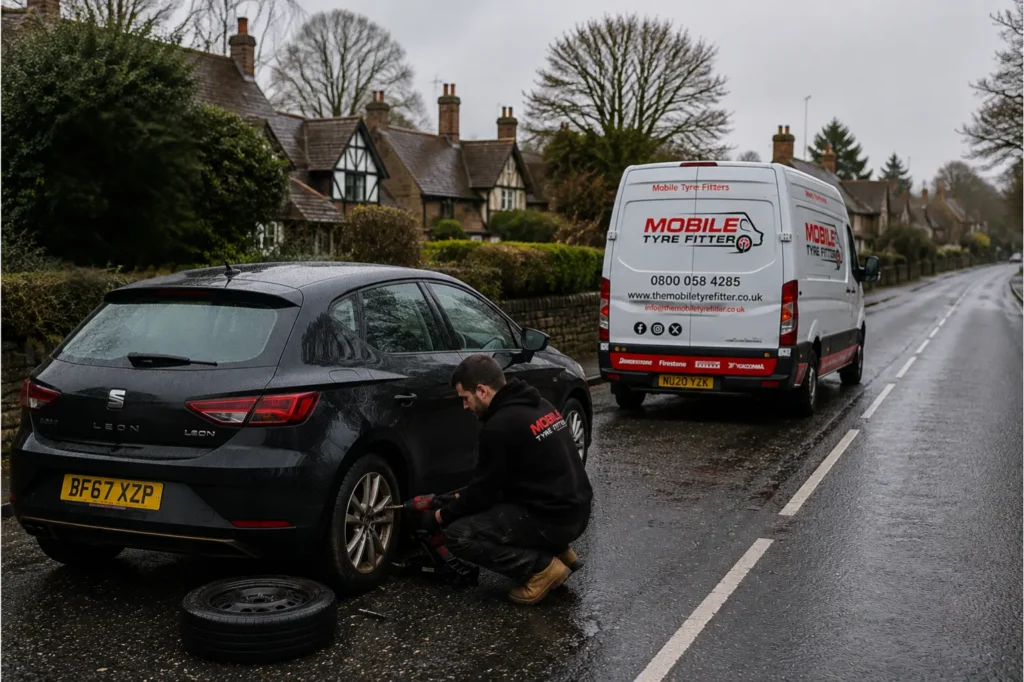 Tyre Trouble in Dorridge_ The Workshop Drives to You