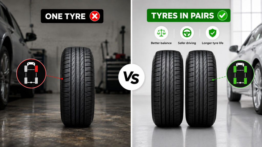 Why change tyres in pairs