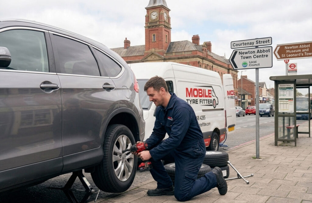 mobile tyre fitter in newton abbot