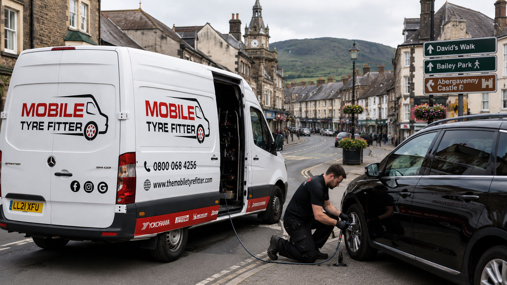 tyre fitting in abergavenny